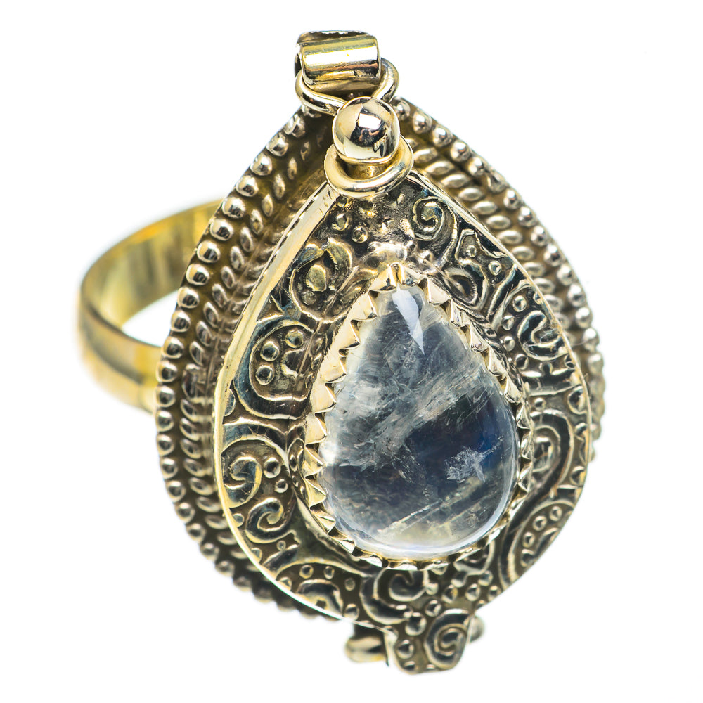 Rainbow Moonstone Rings handcrafted by Ana Silver Co - RING69255
