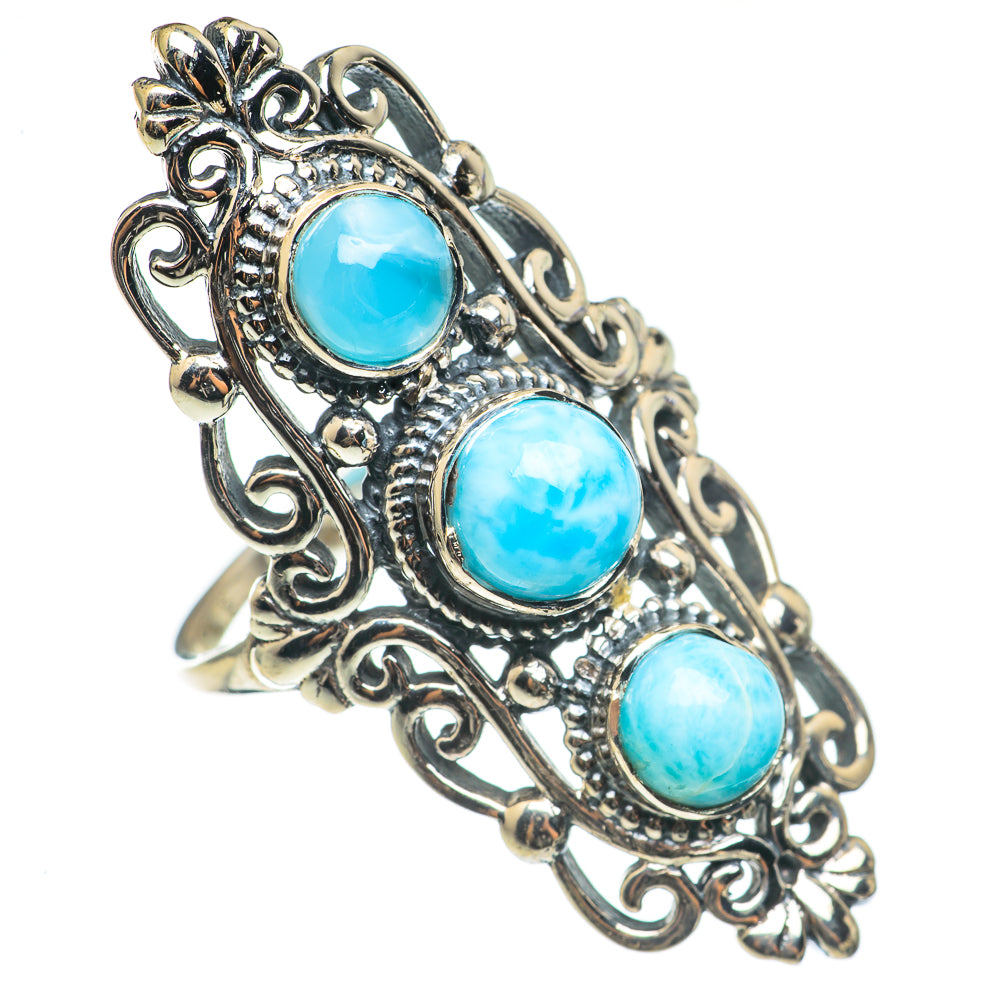 Larimar Rings handcrafted by Ana Silver Co - RING69262
