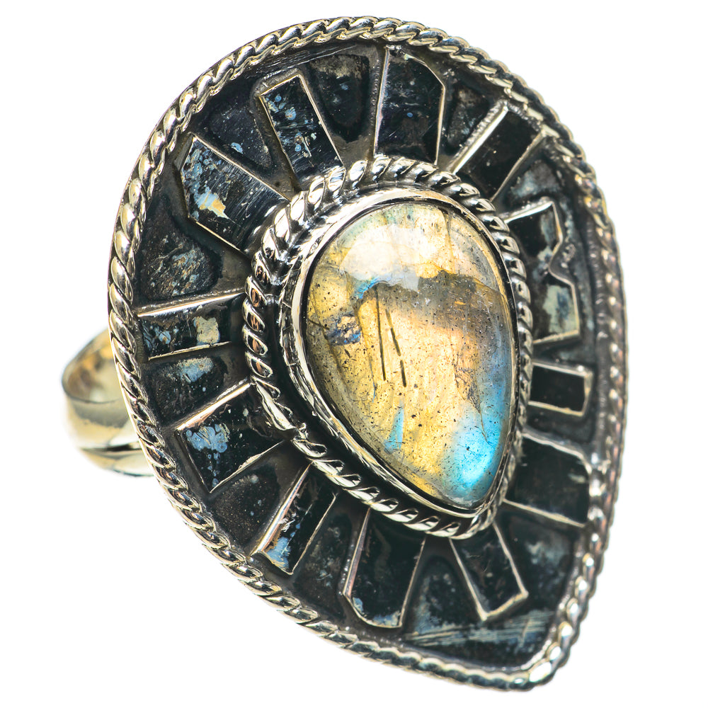 Labradorite Rings handcrafted by Ana Silver Co - RING69266