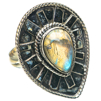 Labradorite Rings handcrafted by Ana Silver Co - RING69266