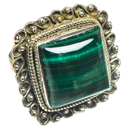 Malachite Rings handcrafted by Ana Silver Co - RING69268