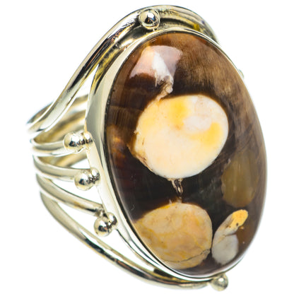 Peanut Wood Jasper Rings handcrafted by Ana Silver Co - RING69272