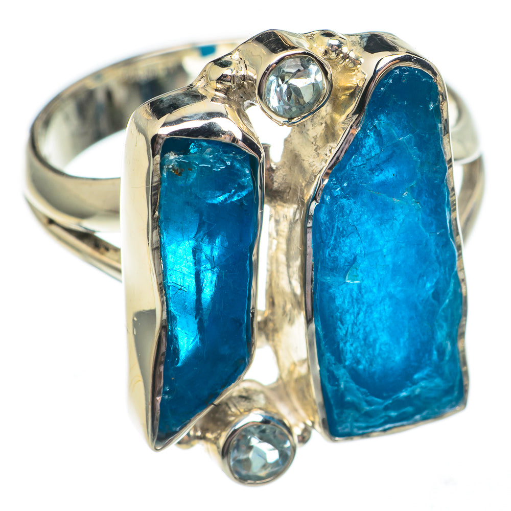 Blue Fluorite Rings handcrafted by Ana Silver Co - RING69302