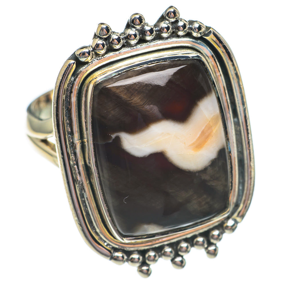 Peanut Wood Jasper Rings handcrafted by Ana Silver Co - RING69312