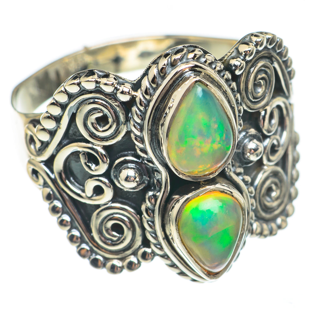Ethiopian Opal Rings handcrafted by Ana Silver Co - RING69336