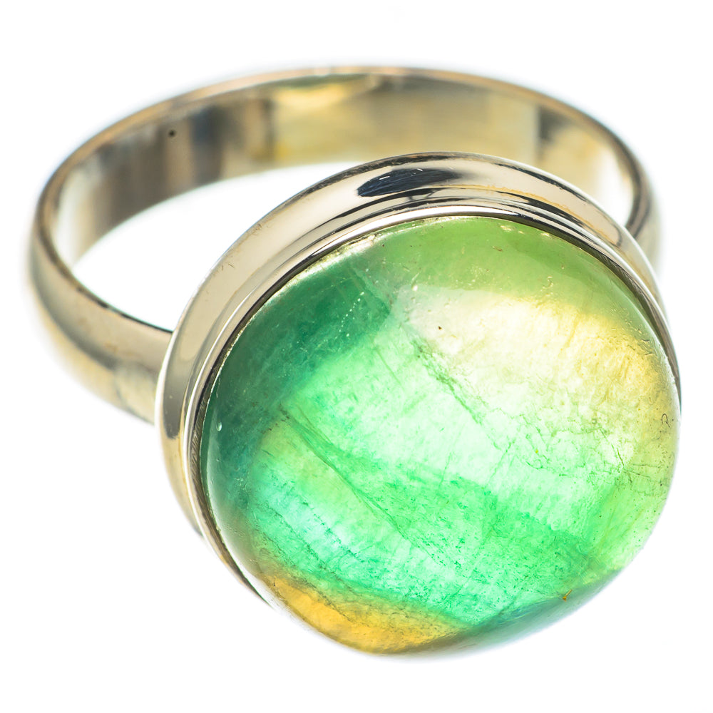 Green Fluorite Rings handcrafted by Ana Silver Co - RING69343