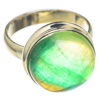Green Fluorite Rings handcrafted by Ana Silver Co - RING69343