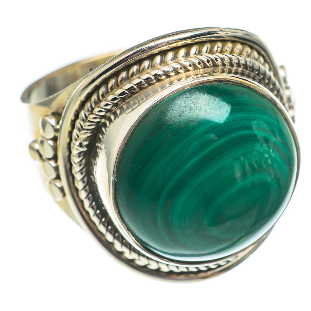 Malachite Rings handcrafted by Ana Silver Co - RING69345