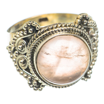 Rose Quartz Rings handcrafted by Ana Silver Co - RING69357