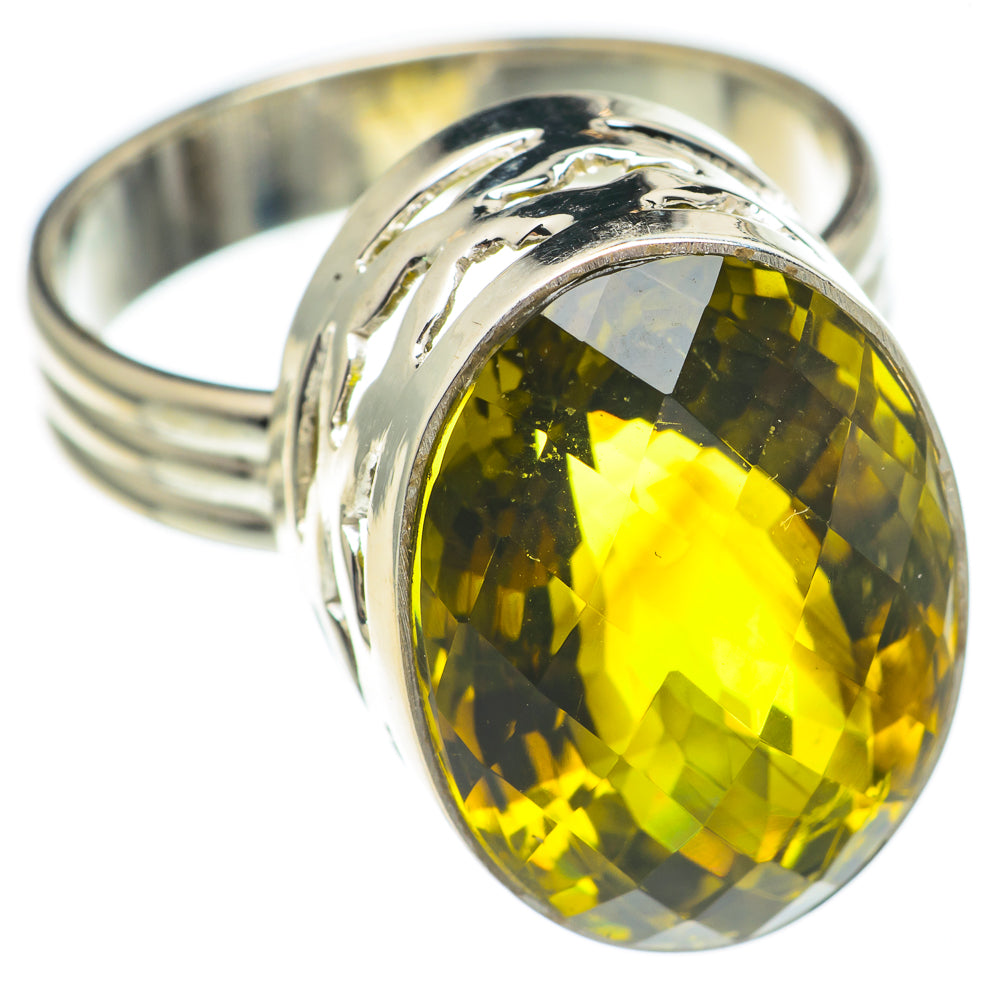 Olive Quartz Rings handcrafted by Ana Silver Co - RING69375