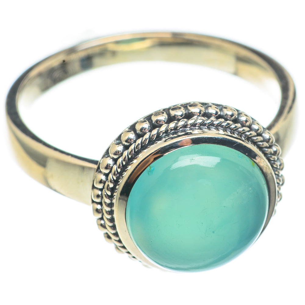 Aqua Chalcedony Rings handcrafted by Ana Silver Co - RING69379