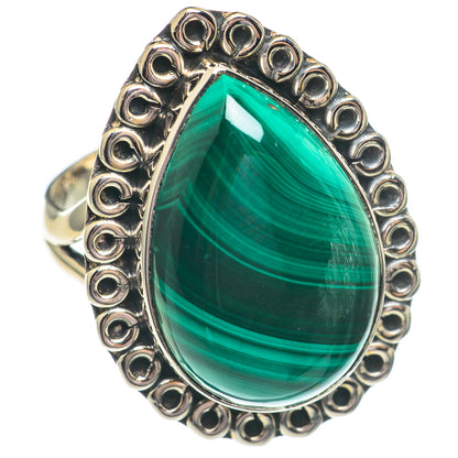 Malachite Rings handcrafted by Ana Silver Co - RING69383