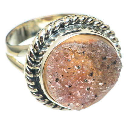 Desert Druzy Rings handcrafted by Ana Silver Co - RING69388