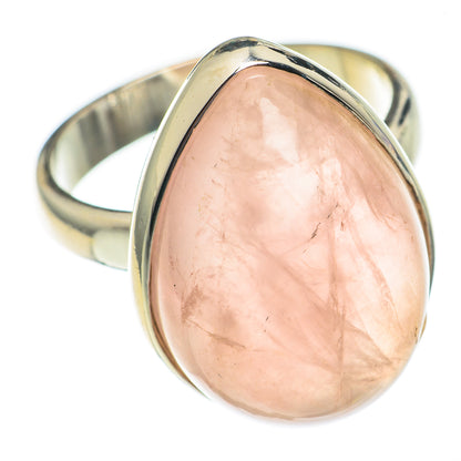 Rose Quartz Rings handcrafted by Ana Silver Co - RING69394