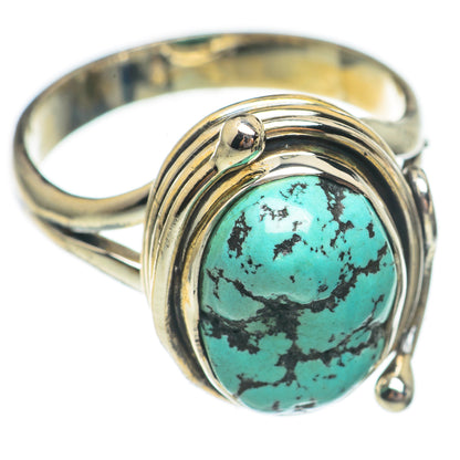 Tibetan Turquoise Rings handcrafted by Ana Silver Co - RING69413