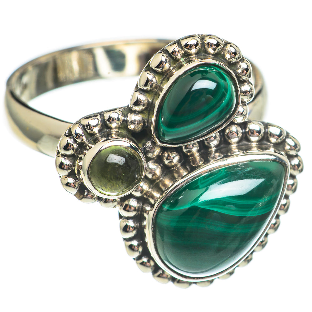 Malachite Rings handcrafted by Ana Silver Co - RING69418