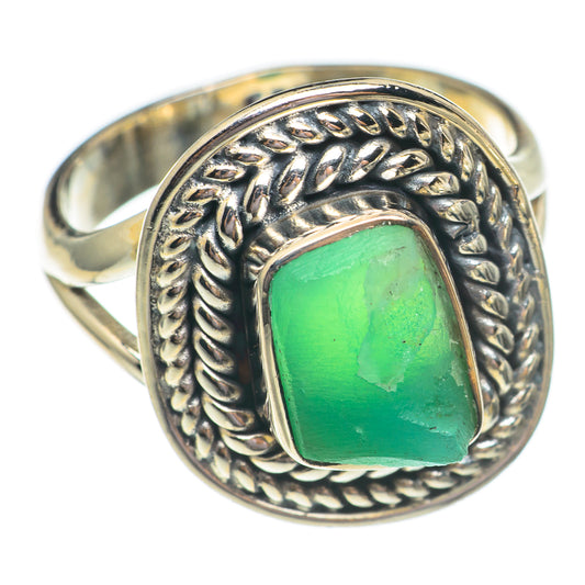 Chrysoprase Rings handcrafted by Ana Silver Co - RING69420
