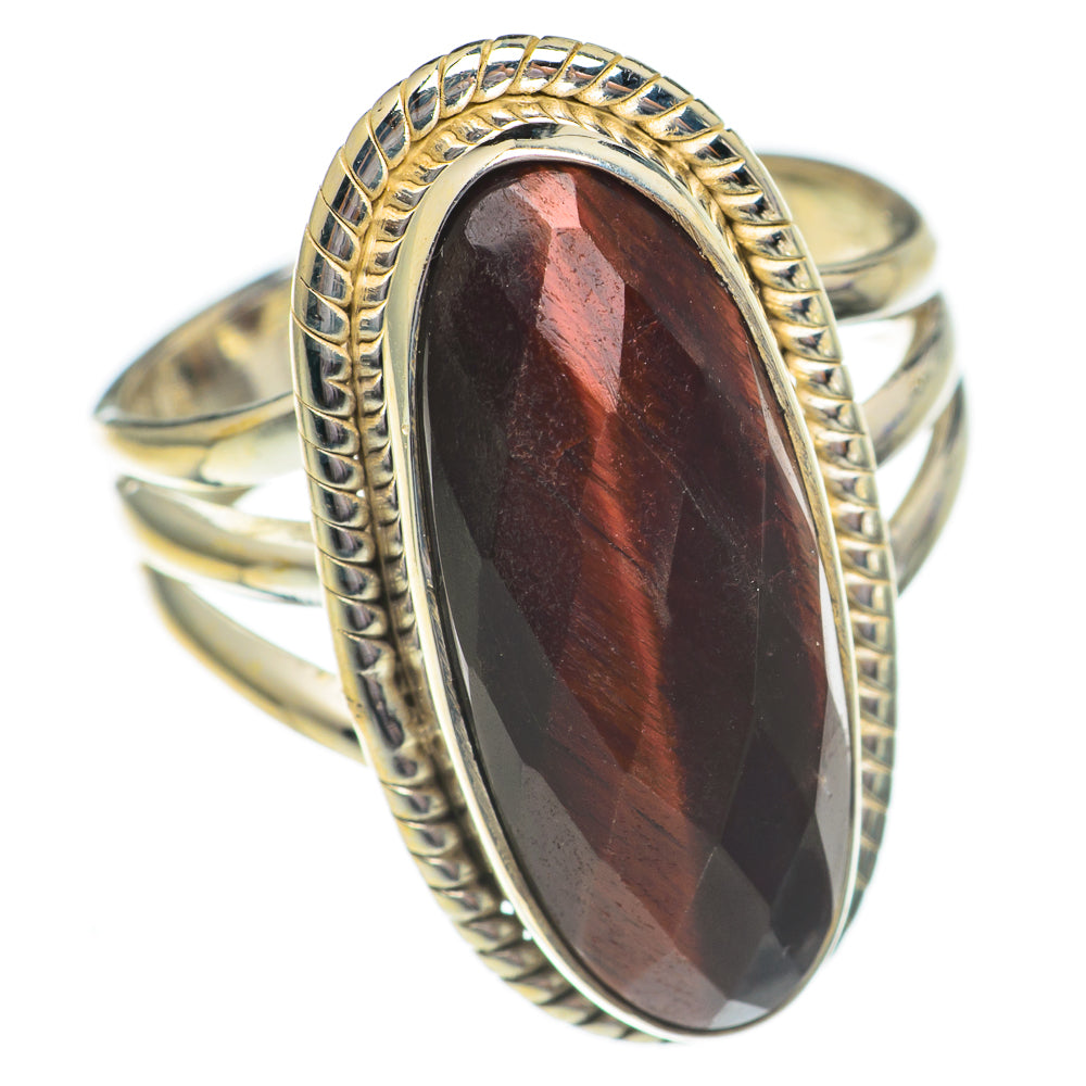 Red Tiger Eye Rings handcrafted by Ana Silver Co - RING69421