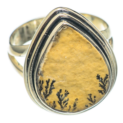 Germany Psilomelane Dendrite Rings handcrafted by Ana Silver Co - RING69422