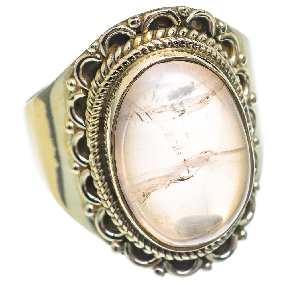 Rose Quartz Rings handcrafted by Ana Silver Co - RING69431
