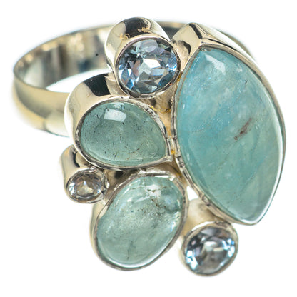 Aquamarine Rings handcrafted by Ana Silver Co - RING69453