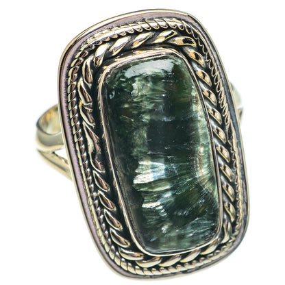 Seraphinite Rings handcrafted by Ana Silver Co - RING69457