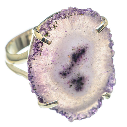 Amethyst Stalactite Rings handcrafted by Ana Silver Co - RING69471