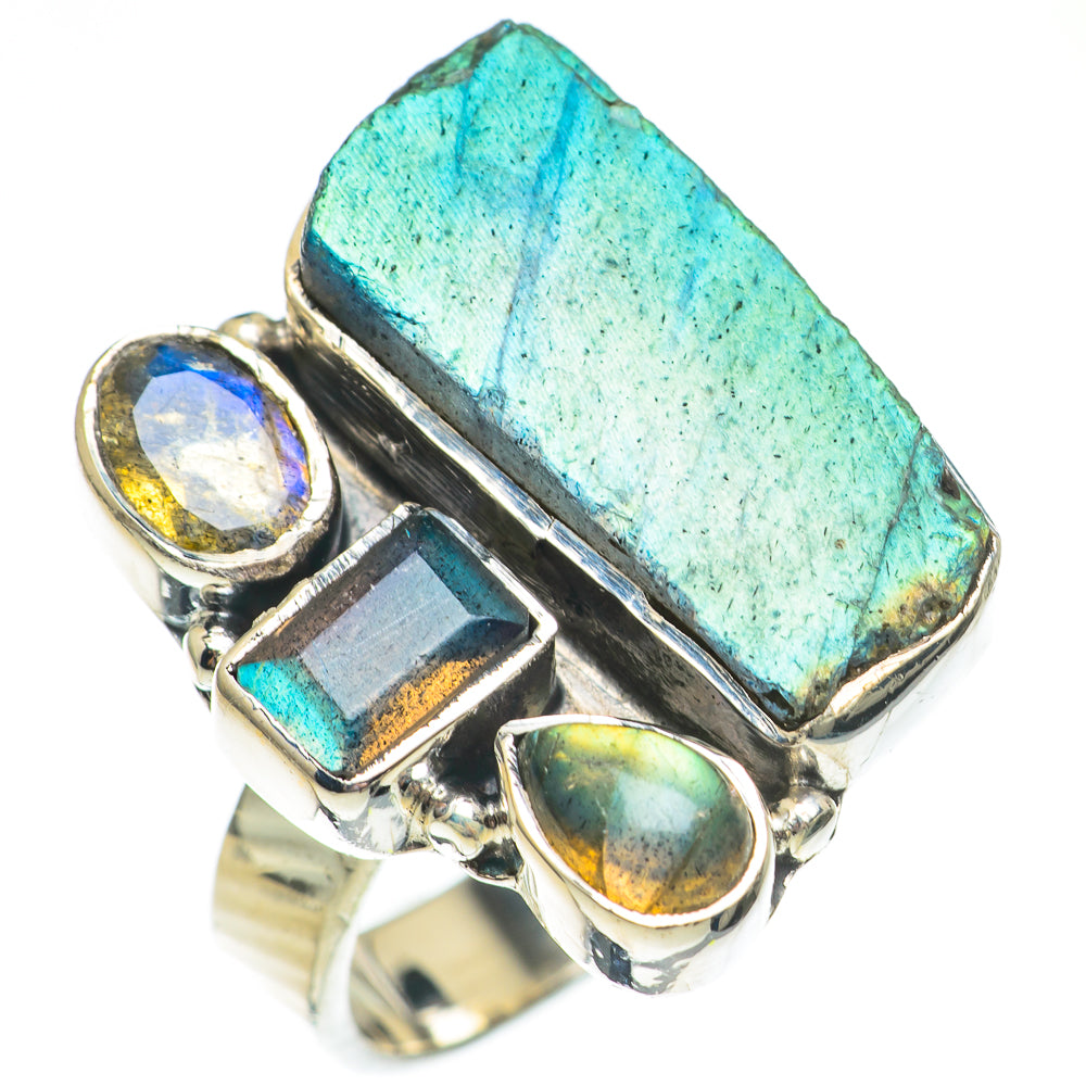 Labradorite Rings handcrafted by Ana Silver Co - RING69491