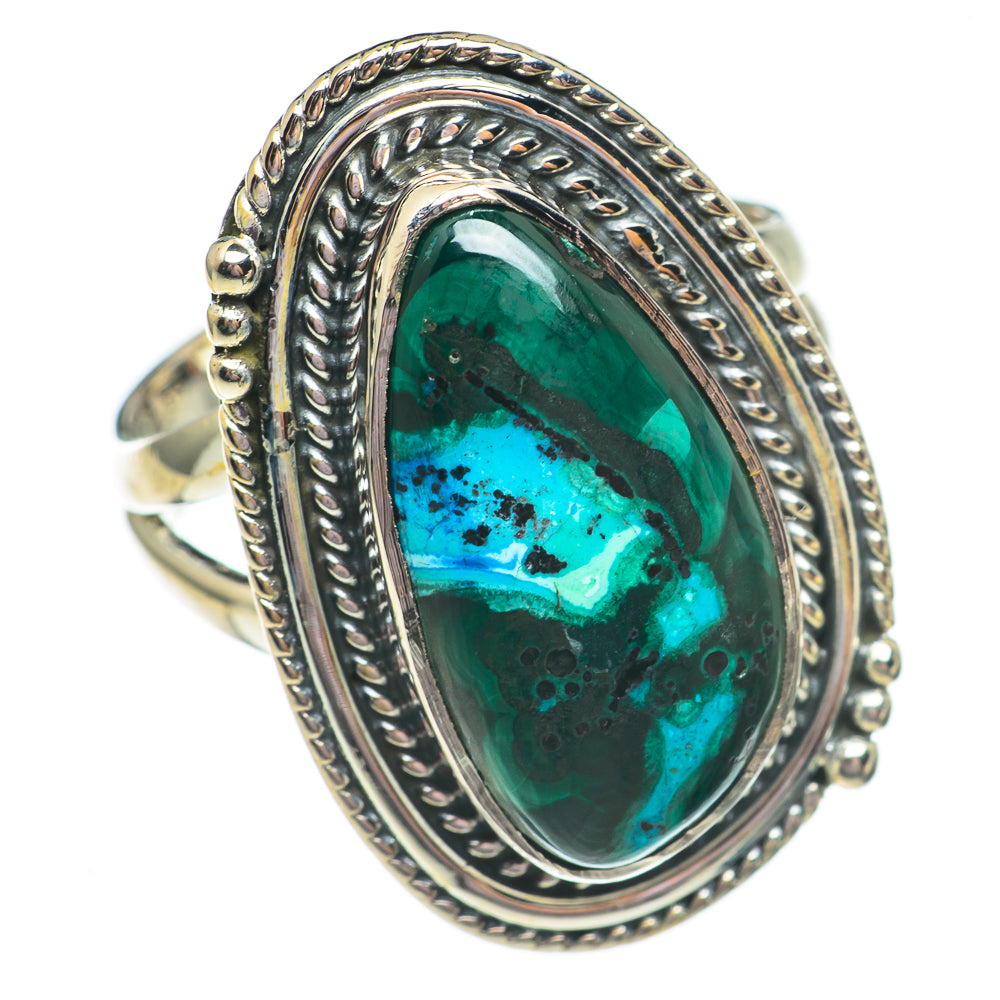 Chrysocolla Rings handcrafted by Ana Silver Co - RING69524