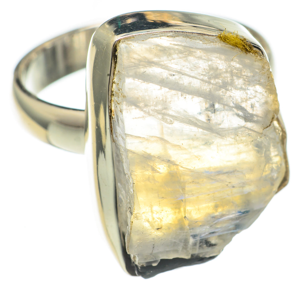 Rainbow Moonstone Rings handcrafted by Ana Silver Co - RING69546
