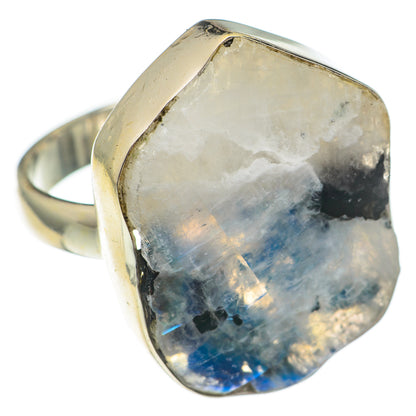 Rainbow Moonstone Rings handcrafted by Ana Silver Co - RING69549