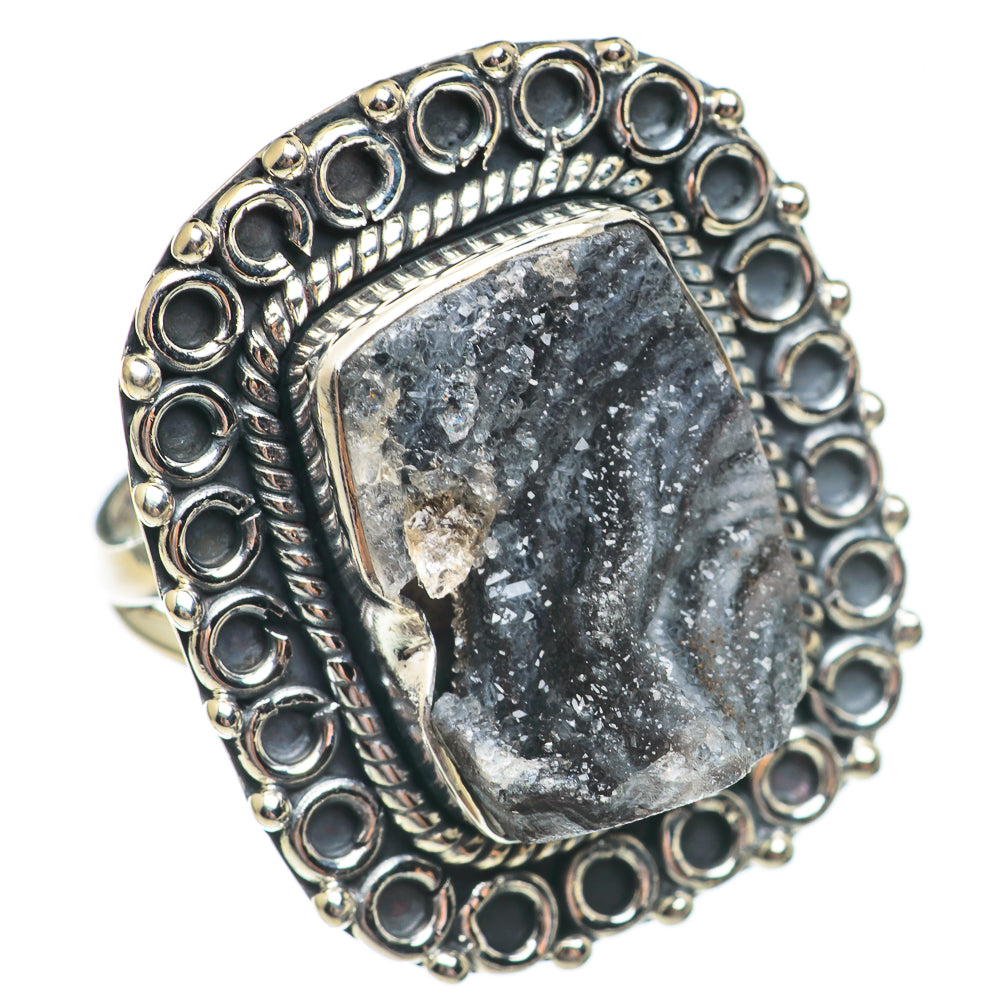 Desert Druzy Rings handcrafted by Ana Silver Co - RING69557