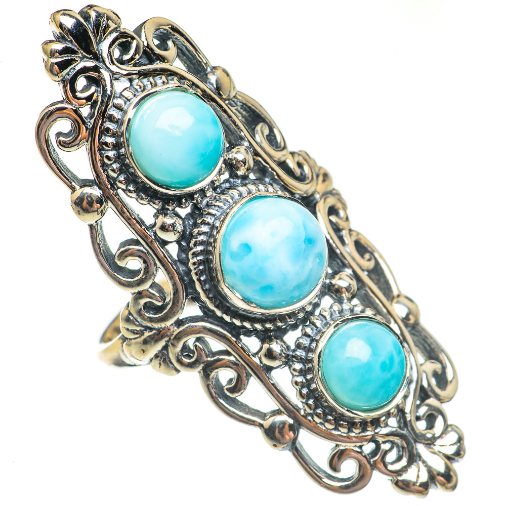 Larimar Rings handcrafted by Ana Silver Co - RING69558
