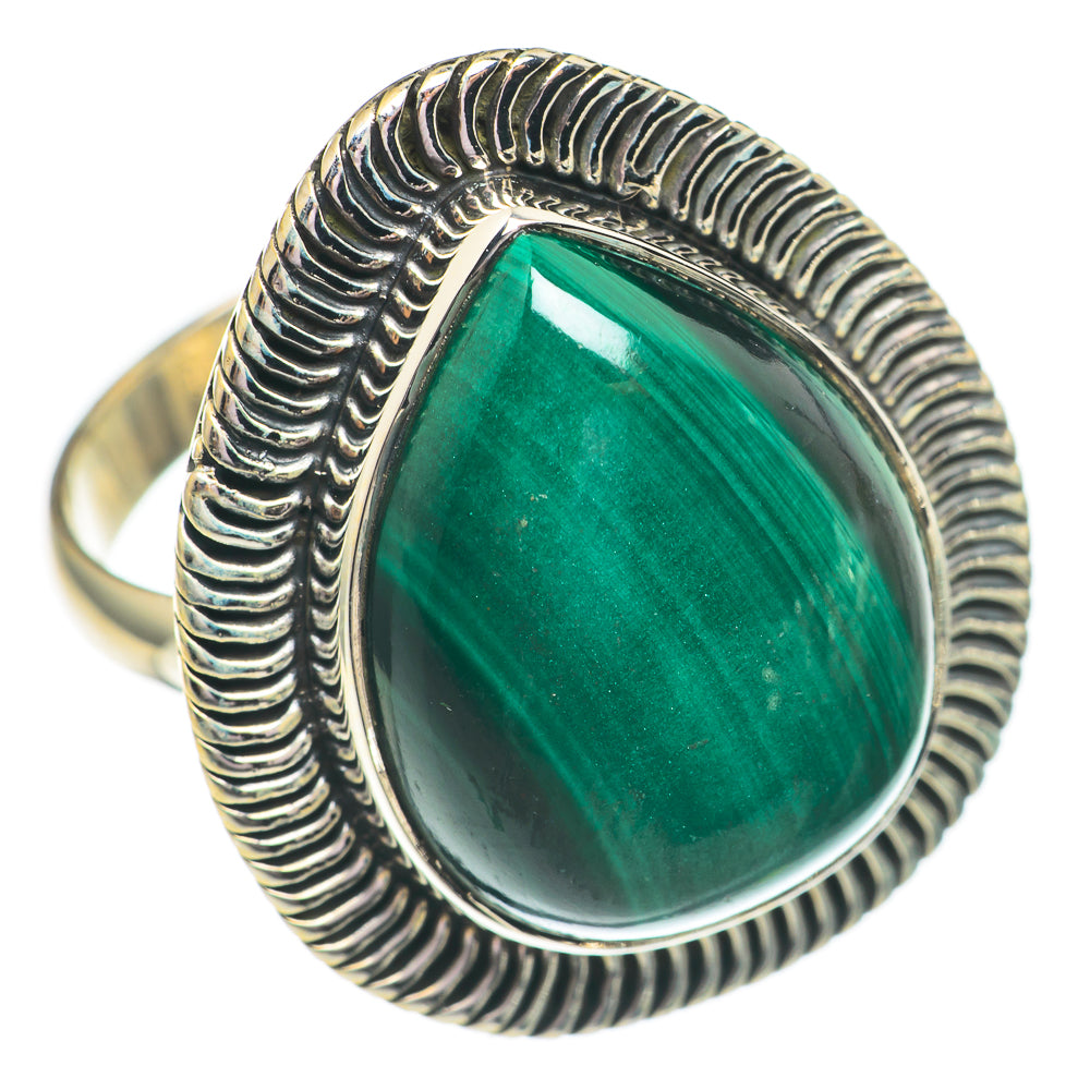 Malachite Rings handcrafted by Ana Silver Co - RING69565