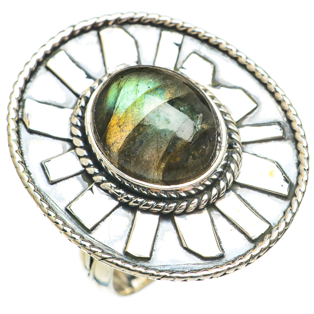 Labradorite Rings handcrafted by Ana Silver Co - RING69566