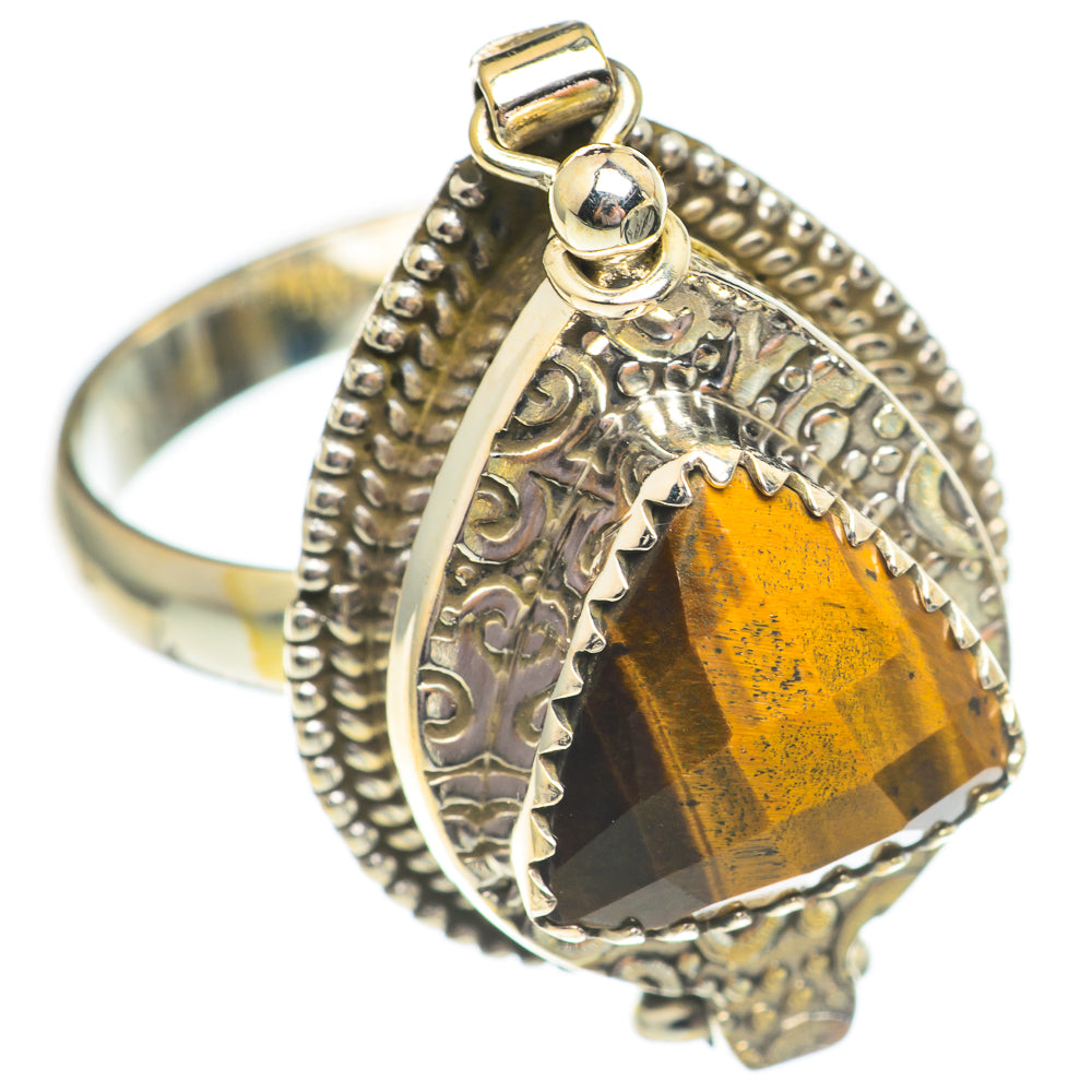 Tiger Eye Rings handcrafted by Ana Silver Co - RING69572