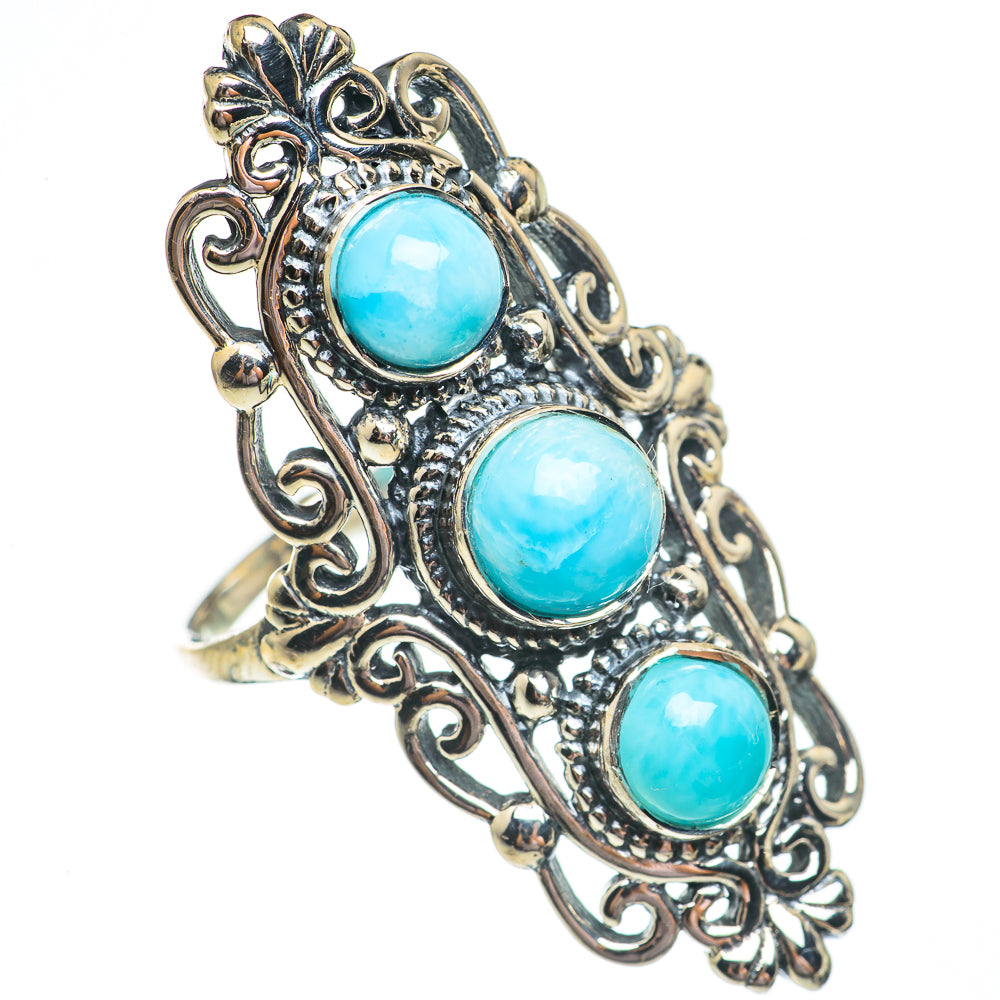 Larimar Rings handcrafted by Ana Silver Co - RING69595