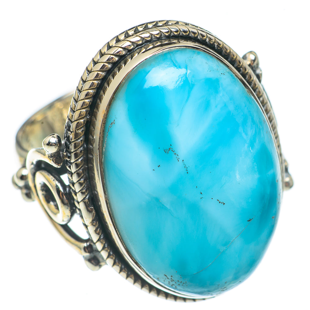 Larimar Rings handcrafted by Ana Silver Co - RING69607