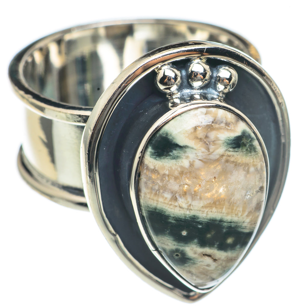 Ocean Jasper Rings handcrafted by Ana Silver Co - RING69609