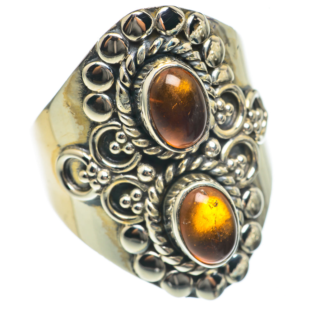Baltic Amber Rings handcrafted by Ana Silver Co - RING69618