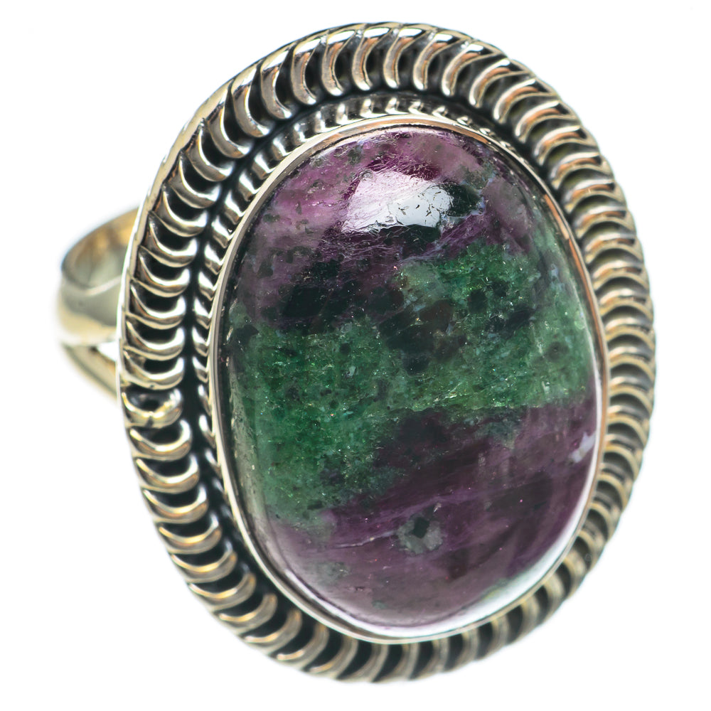 Ruby Zoisite Rings handcrafted by Ana Silver Co - RING69638