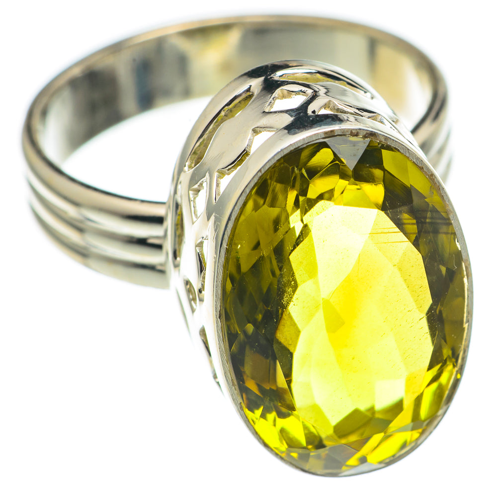 Olive Quartz Rings handcrafted by Ana Silver Co - RING69644