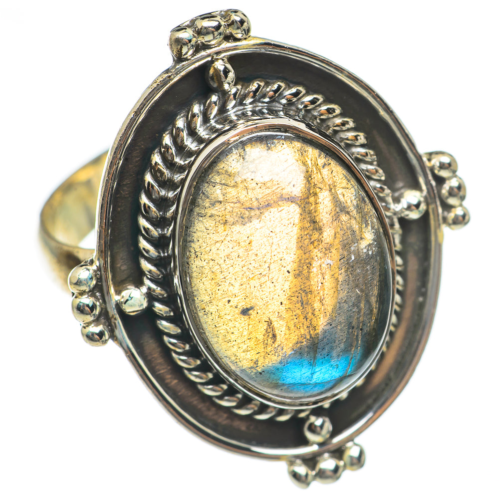 Labradorite Rings handcrafted by Ana Silver Co - RING69645