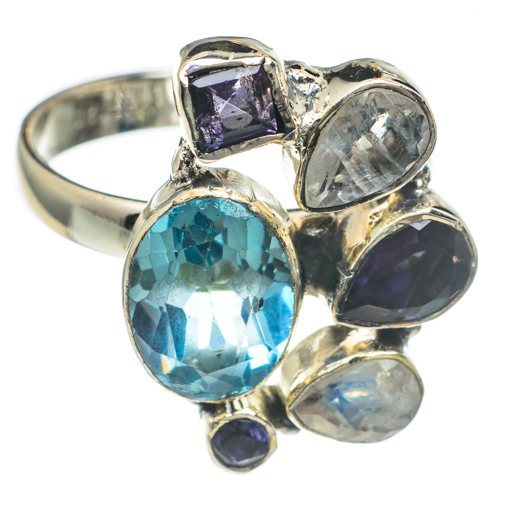 Blue Topaz Rings handcrafted by Ana Silver Co - RING69649