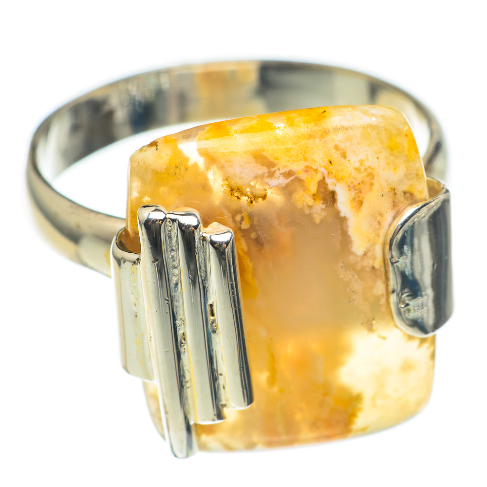 Plume Agate Rings handcrafted by Ana Silver Co - RING69662