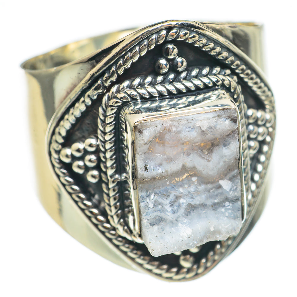 Desert Druzy Rings handcrafted by Ana Silver Co - RING69678