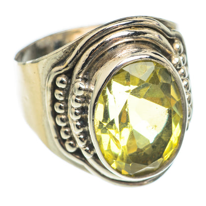 Lemon Quartz Rings handcrafted by Ana Silver Co - RING69685