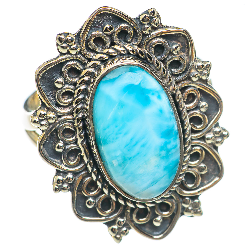 Larimar Rings handcrafted by Ana Silver Co - RING69687