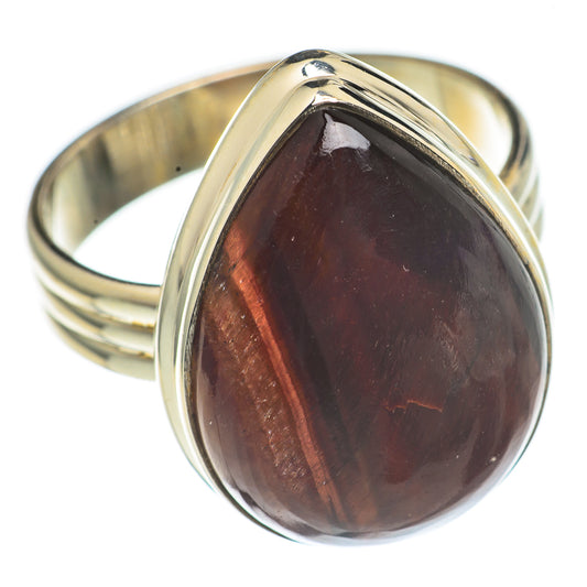 Red Tiger Eye Rings handcrafted by Ana Silver Co - RING69699