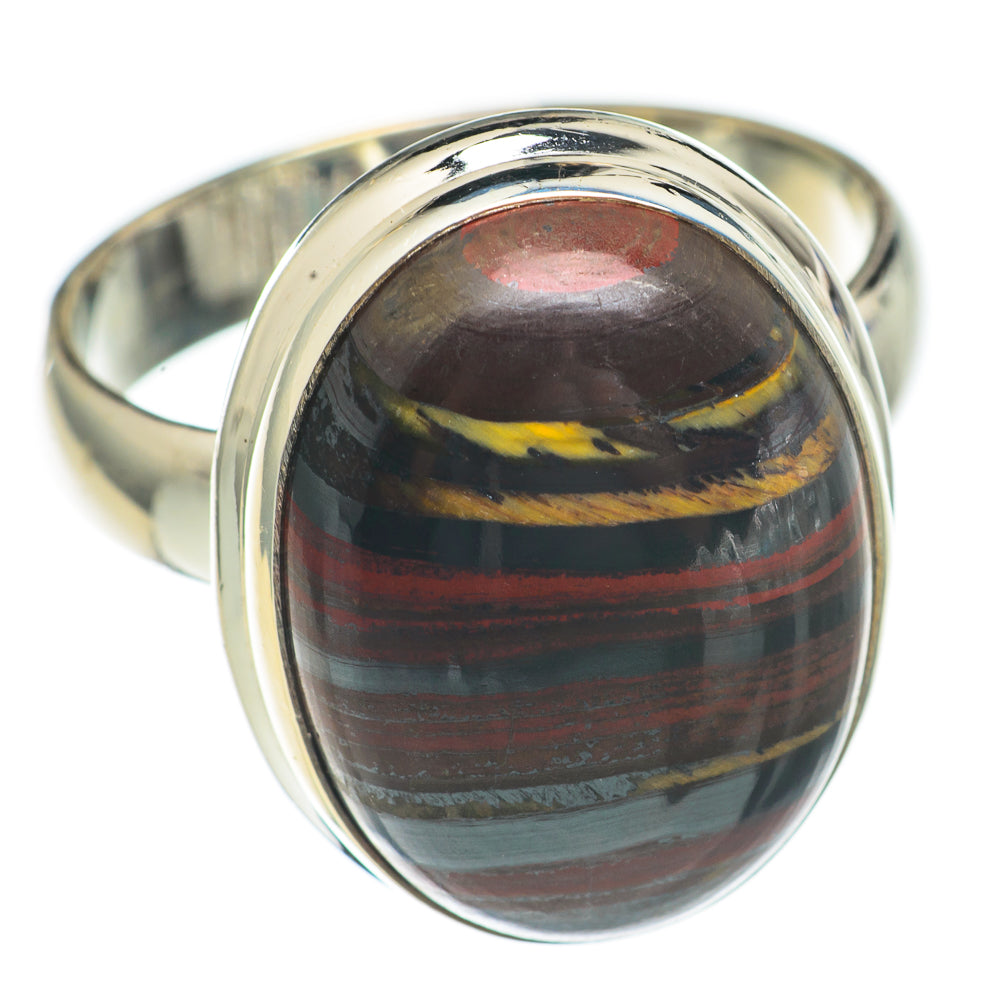 Red Tiger Iron Rings handcrafted by Ana Silver Co - RING69701